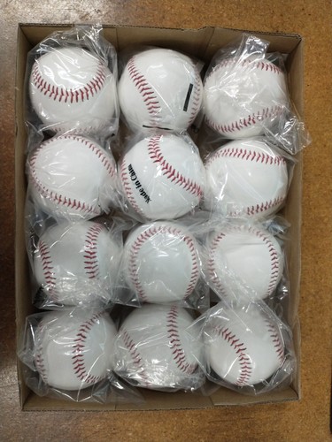 New baseballs synthetic - new,