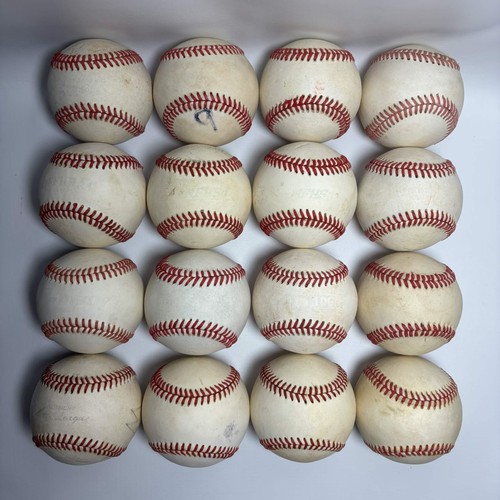 Lot used baseballs - 16,